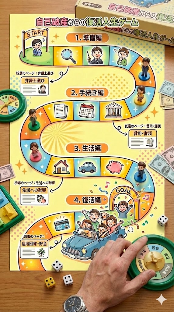 自己破産体験談ブログ復活人生ゲーム