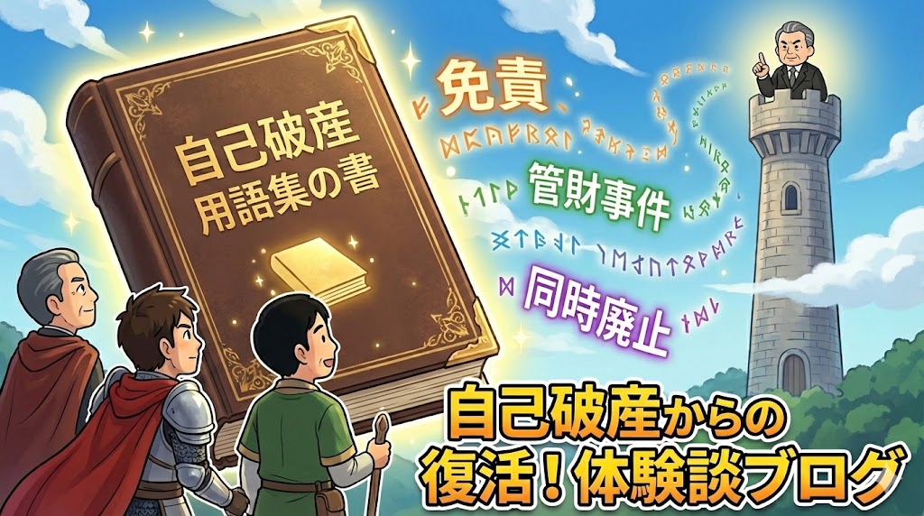 【実体験】自己破産用語集を初心者向けに解説！難しい専門用語もスッキリ