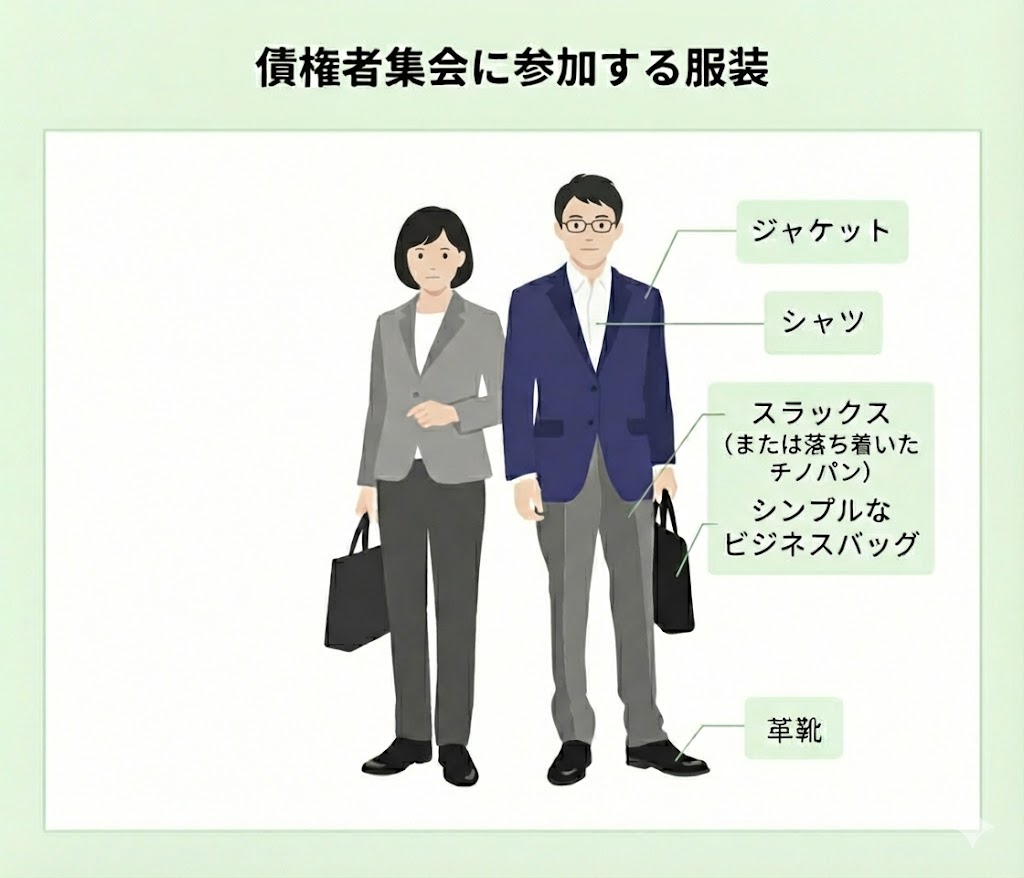 債権者集会の服装