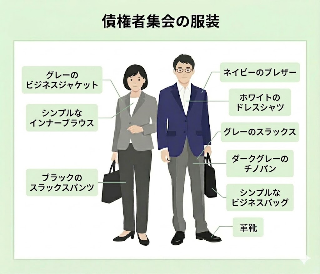 債権者集会の服装最新
