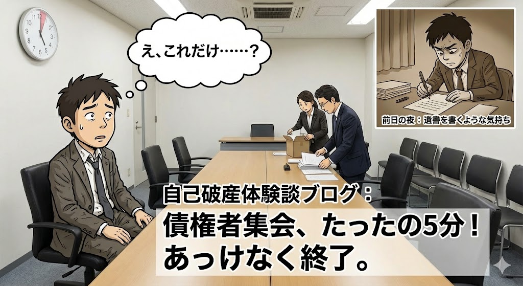 債権者集会体験談5分で終了