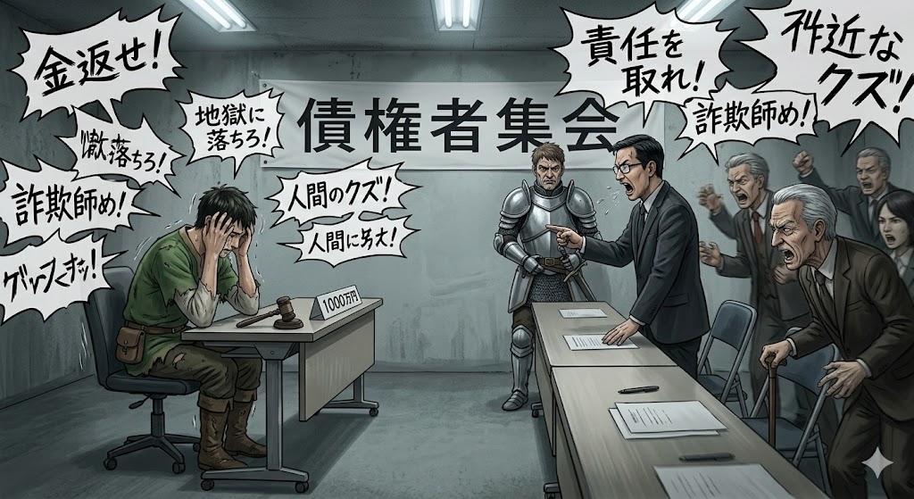 自己破産債権者集会怖い最新