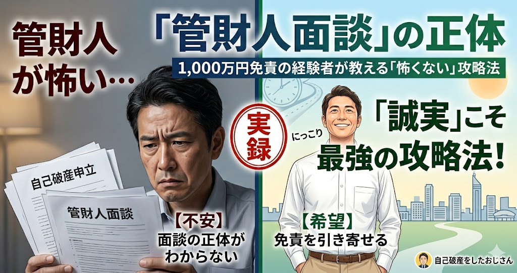 管財人面談怖い？体験談