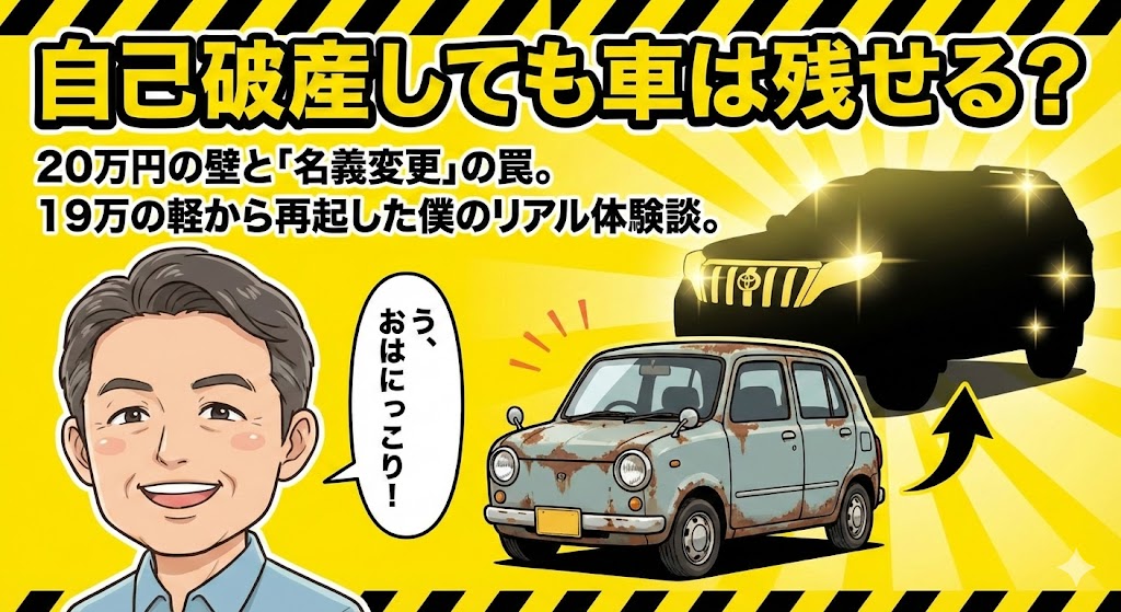 自己破産後の生活車は残せる？