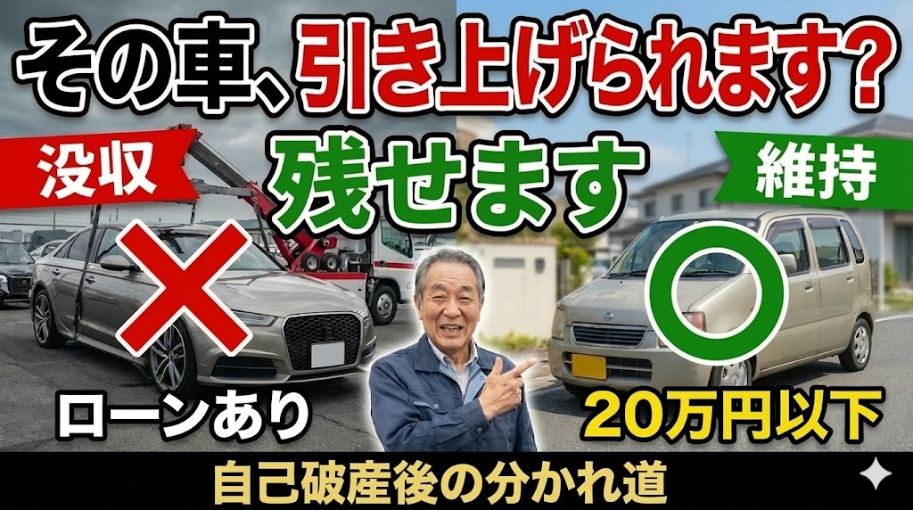 自己破産体験談車の残し方