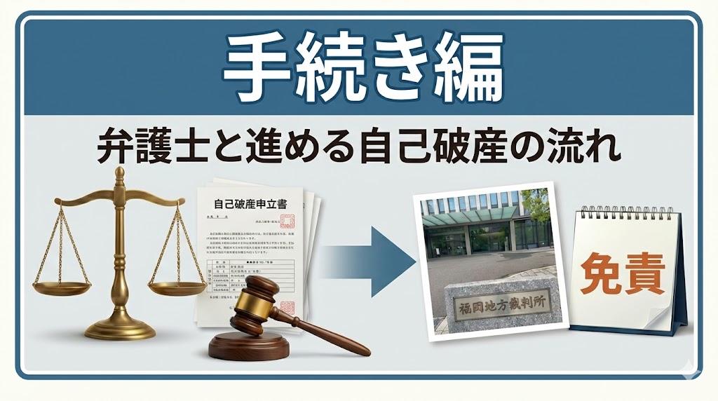 自己破産の流れ手続き（自己破産体験談ブログ）