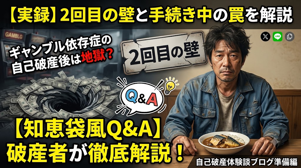 2回目自己破産体験ギャンブル依存症