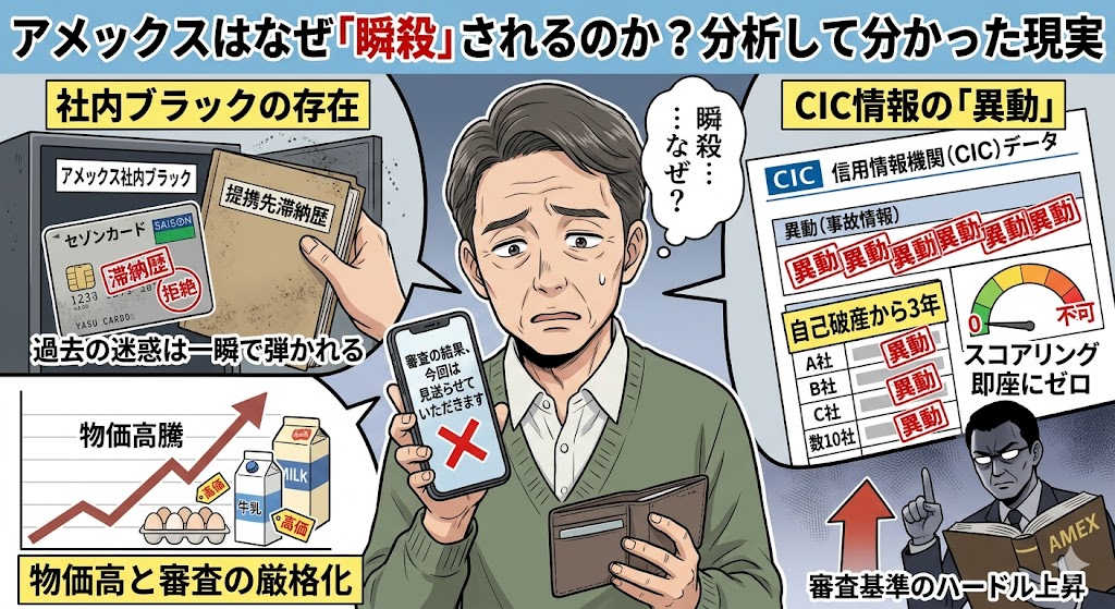 アメックス否決理由