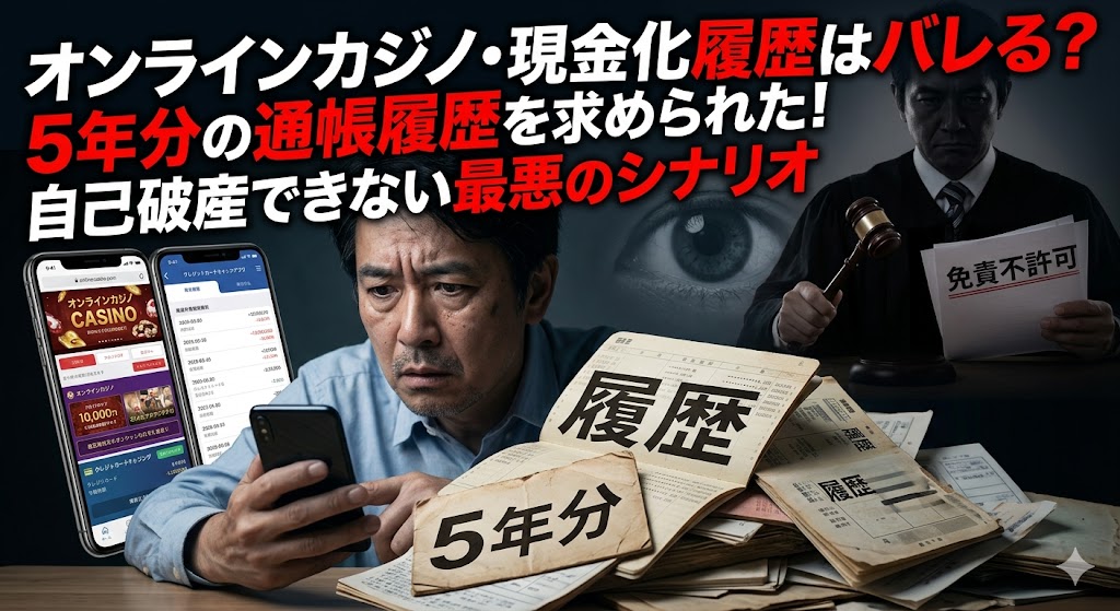 オンラインカジノ自己破産履歴バレる？