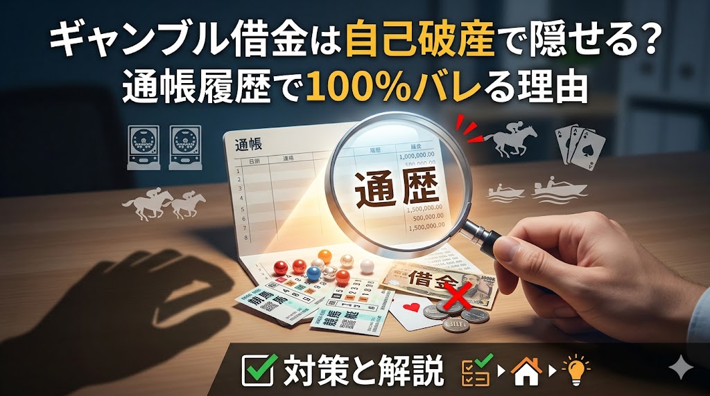 ギャンブルの借金は自己破産で隠せる？