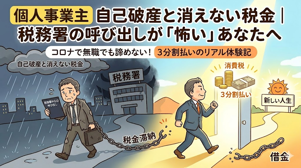 個人事業主自己破産体験談税金滞納