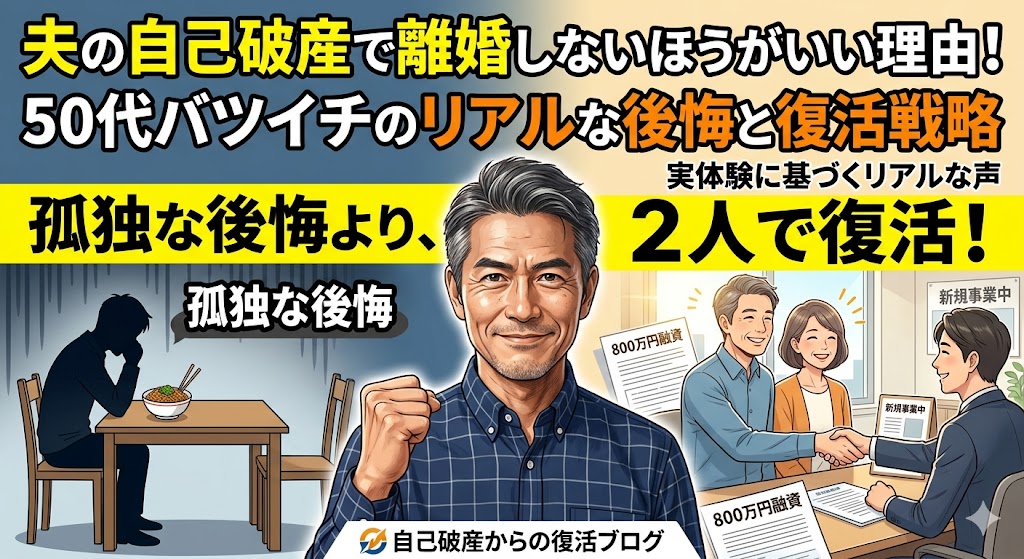 夫の自己破産で離婚しないほうがいい理由