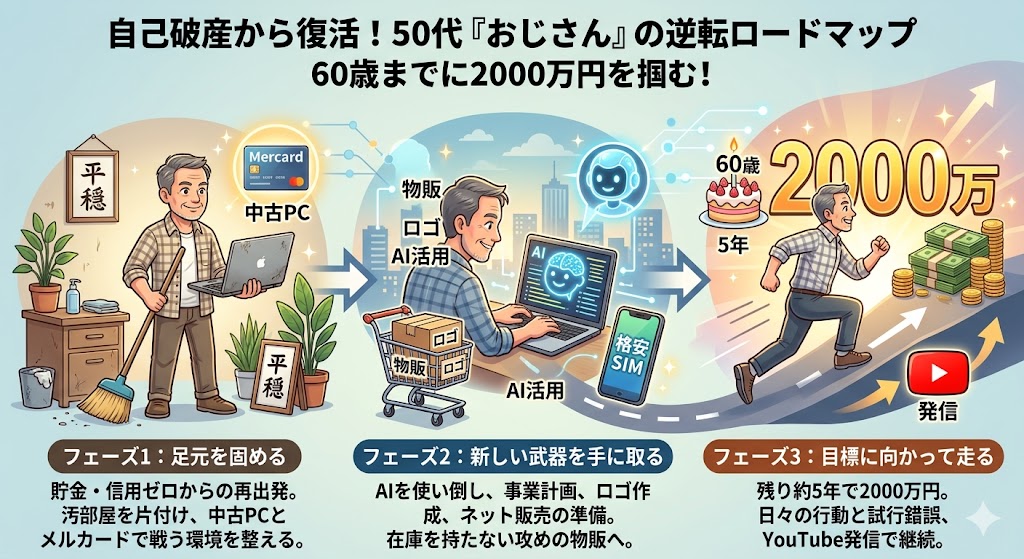 自己破産からの大逆転ロードマップ