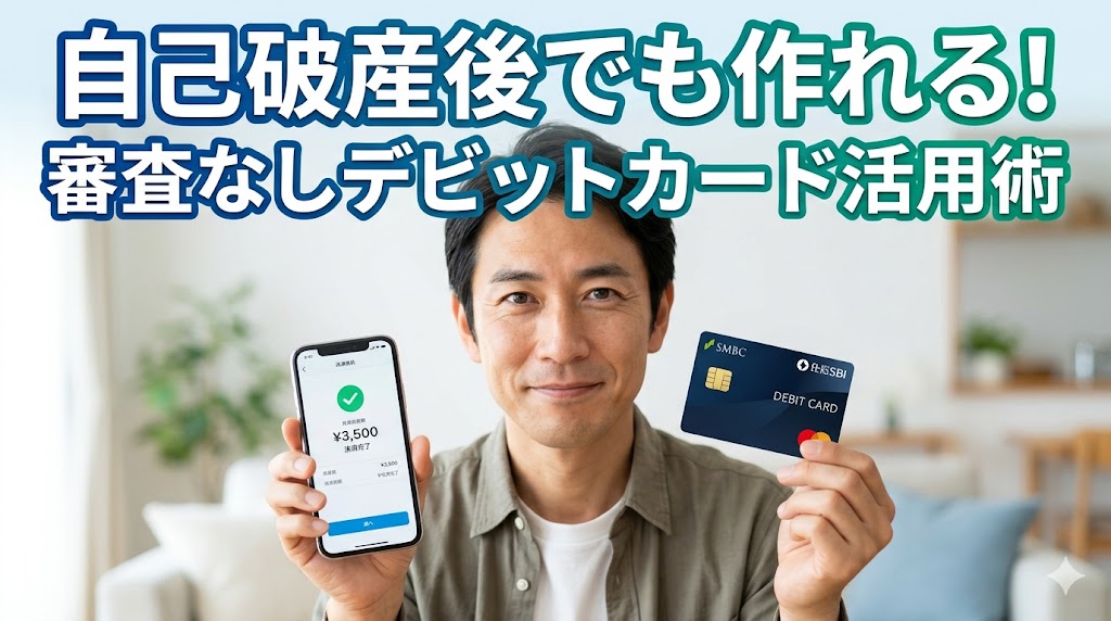 自己破産後デビットカード使える？