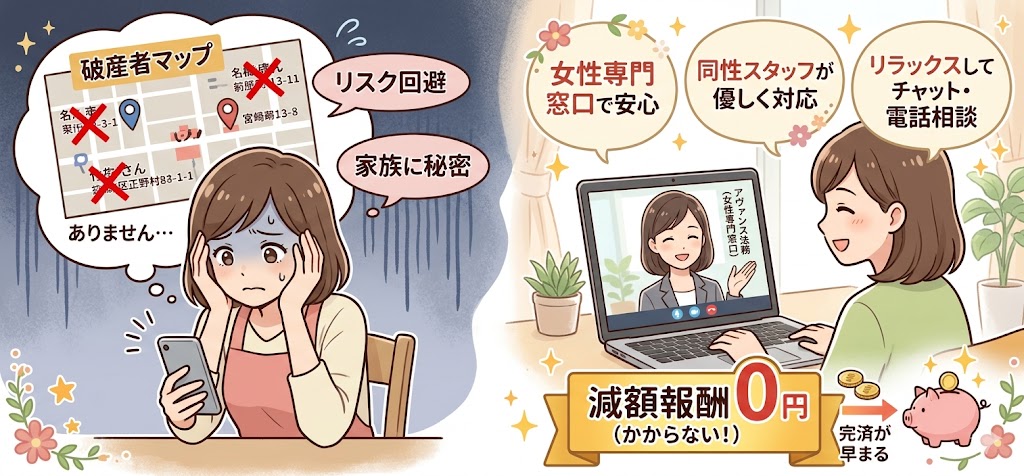 任意整理女性専用