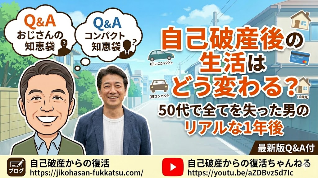 自己破産後の生活は？体験談ブログ