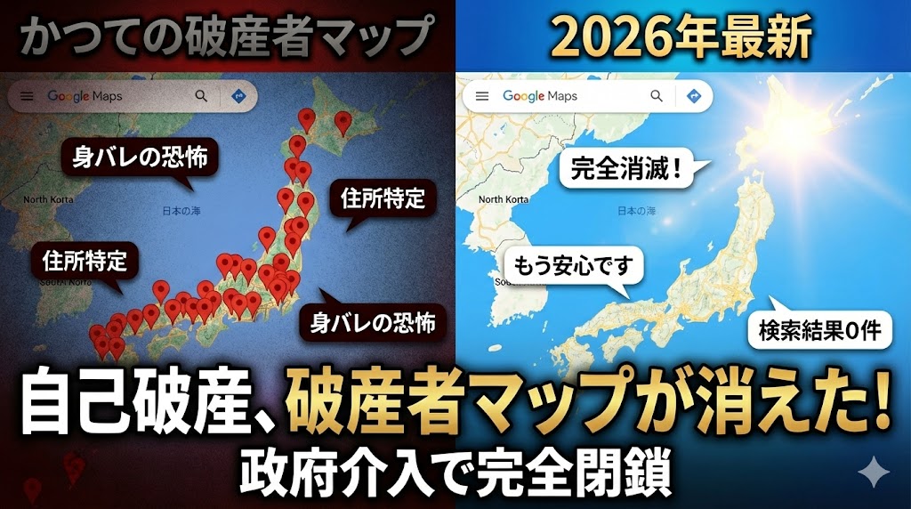 自己破産破産者マップ2026年最新版