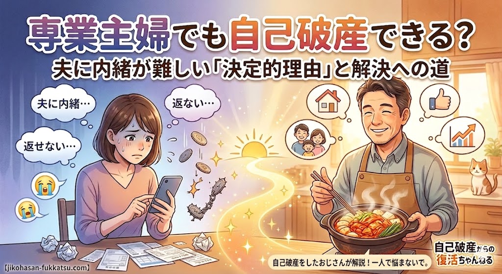 専業主婦でも自己破産できる？2