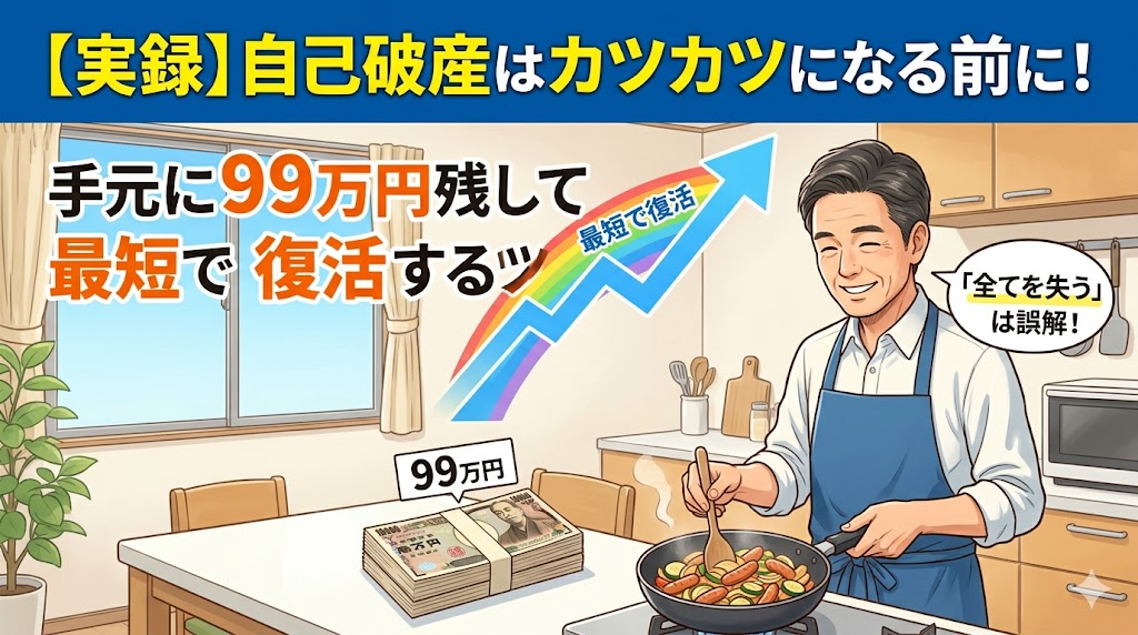 自己破産体験談99万円残せる？自由財産
