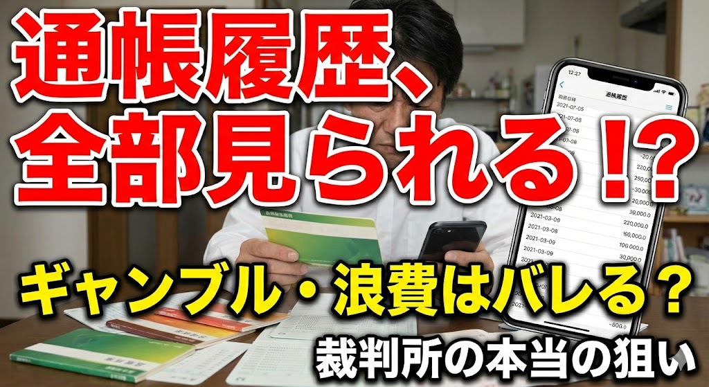 自己破産通帳どこまで調べる？