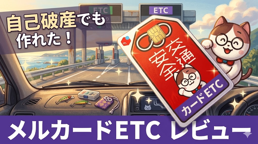 自己破産メルカードETC作れた！