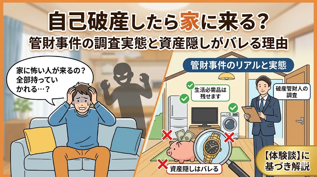 自己破産差し押さえ家に来る？