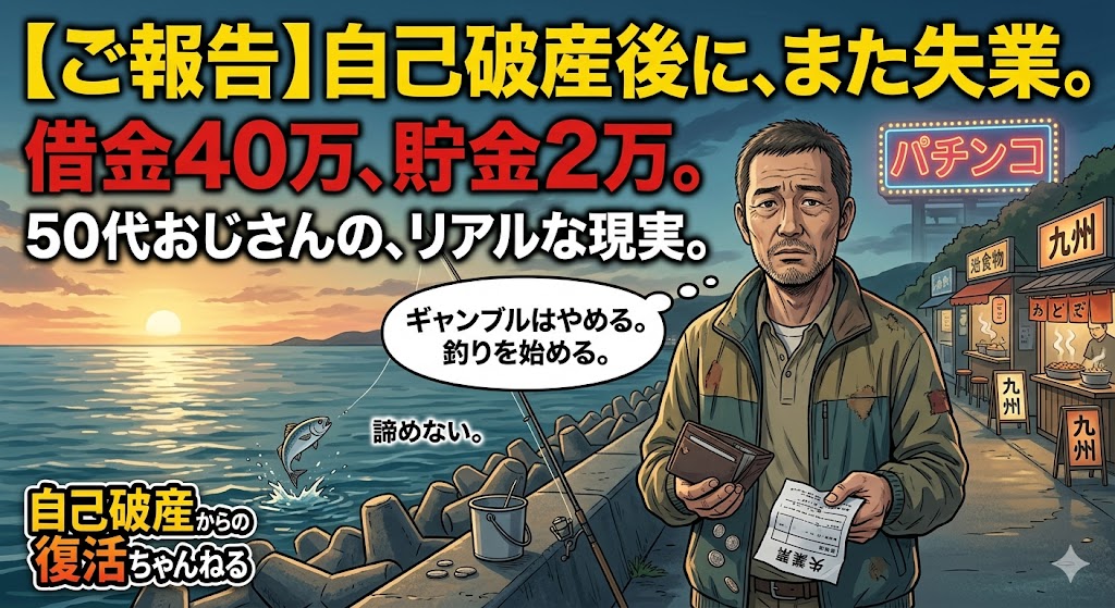 自己破産体験談ブログまた失業