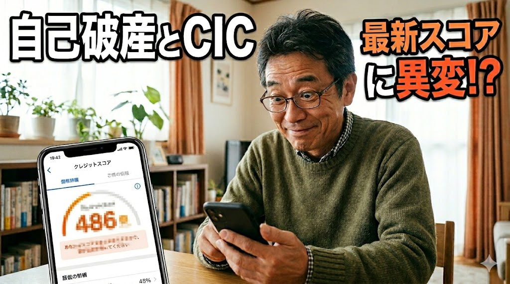 自己破産後のCIC最新スコア