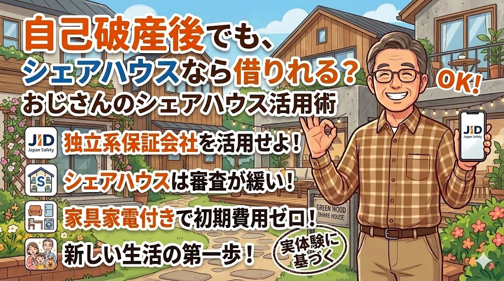 自己破産後賃貸アパート借りられる？